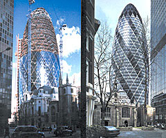 Башня Swiss Re, 40 этажей, Лондон