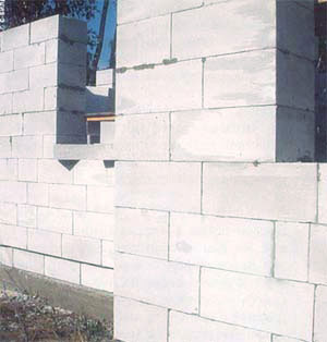 Кладка из блоков ячеистого бетона
