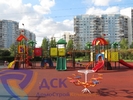 Обустройство детского игрового комплекса в парке им. 850-летия Москвы.