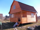 Дом каркасный деревянный 6х6